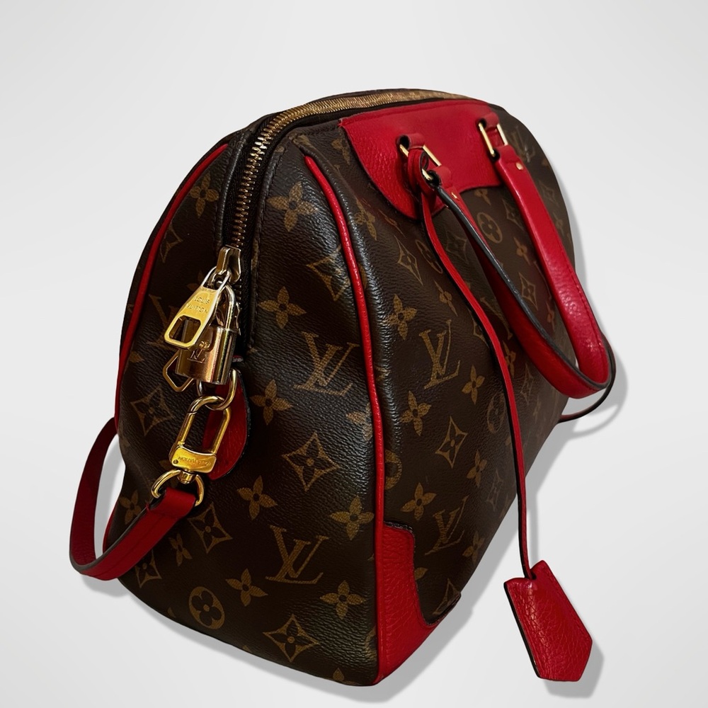 Louis Vuitton Monogram Shoulder Bag in Brown and Red - Picture 2 of 7